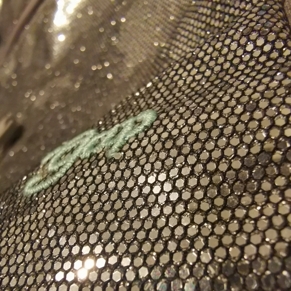 GapKids Backpack Silver Disco School Bag - Picture 3 of 9